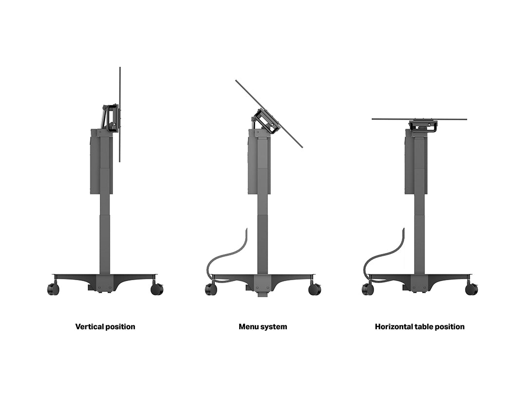Multibracket Mobilus-Horizontaliai ir Vertikaliai Reguliuojamas Ekrano Stovas