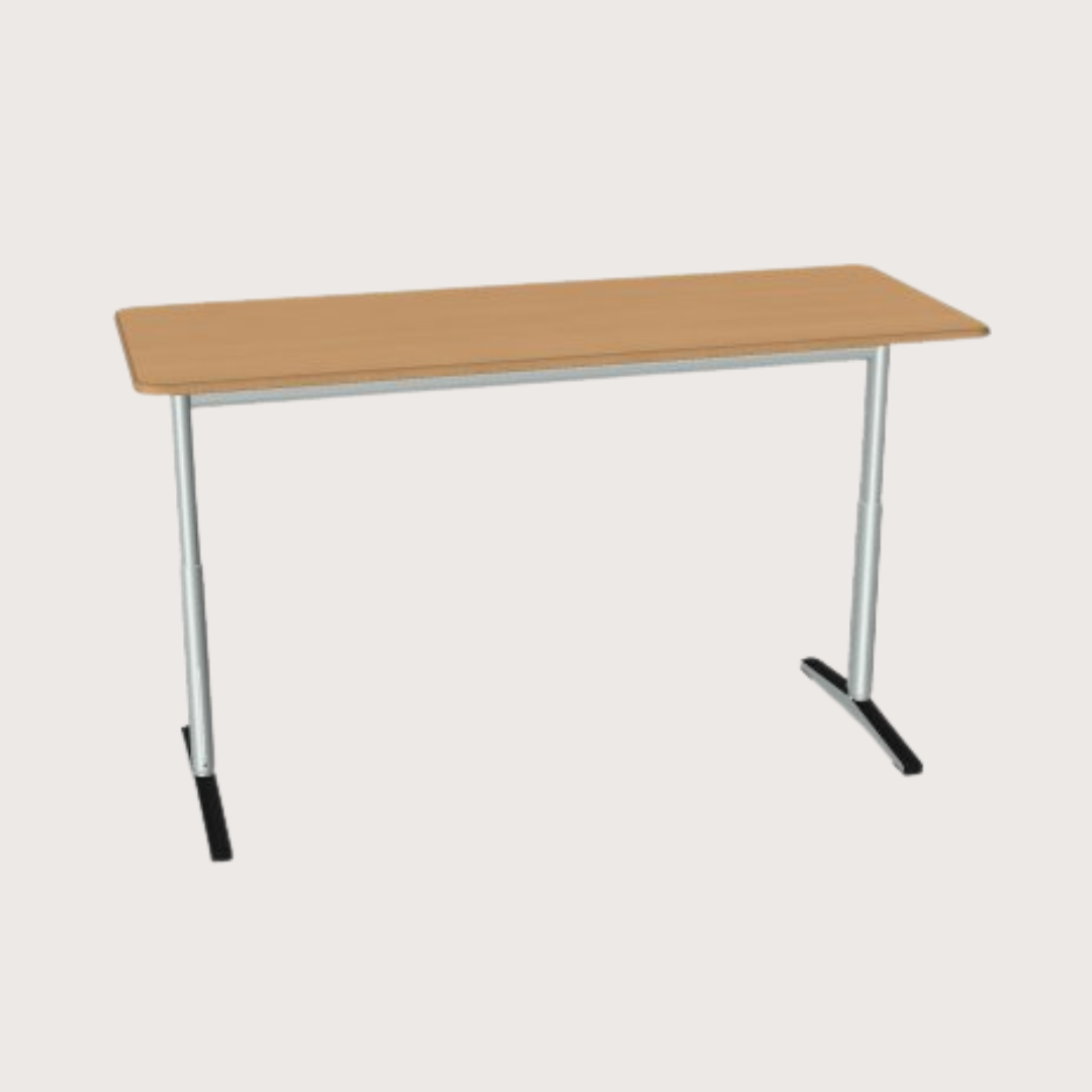Mokinio stalas „VS Uno-M-Step“ (reguliuojamo aukščio, stalviršis 130x50 cm)