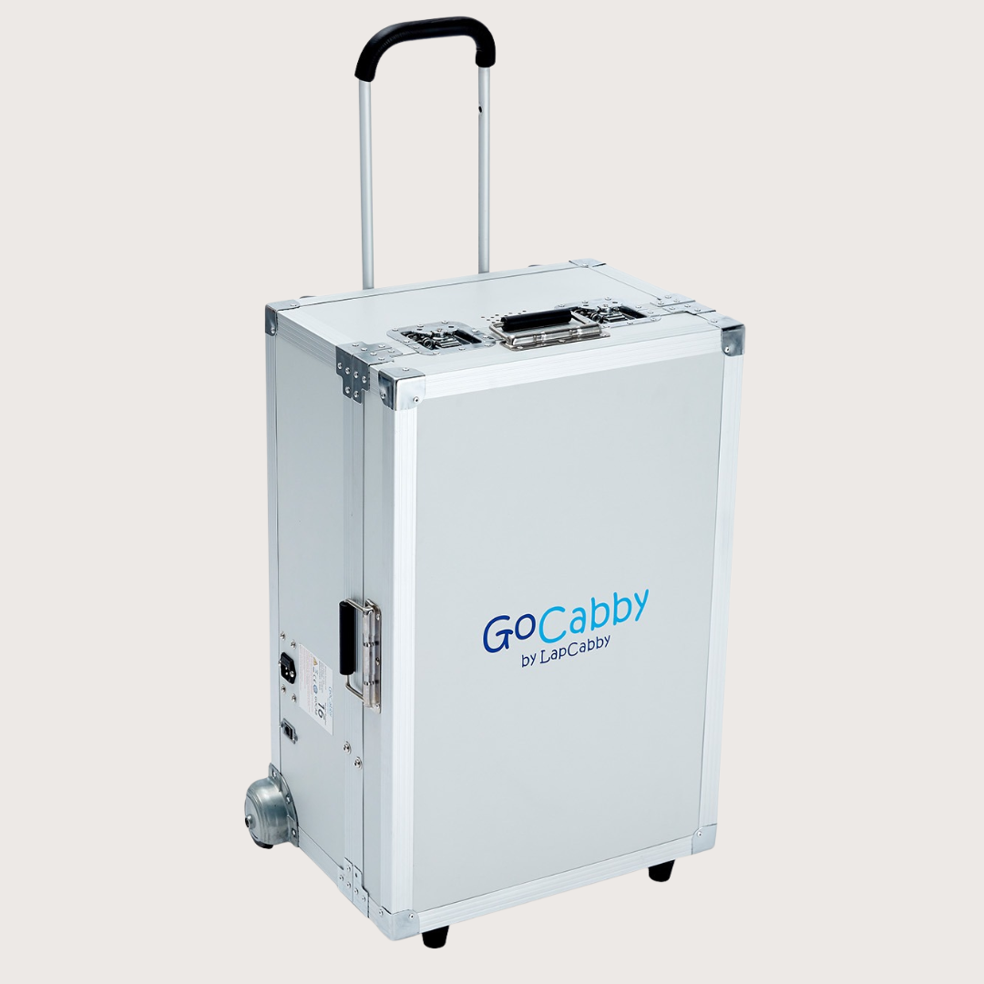 Mobilus krovimo ir saugojimo lagaminas planšetiniams kompiuteriams „GoCabby“ su sinchronizavimo funkcija